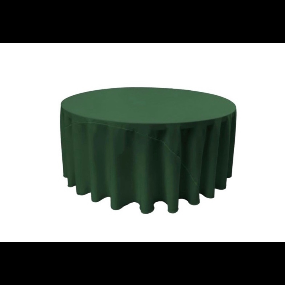 HUNTER GREEN TABLECLOTH 70” x 70”